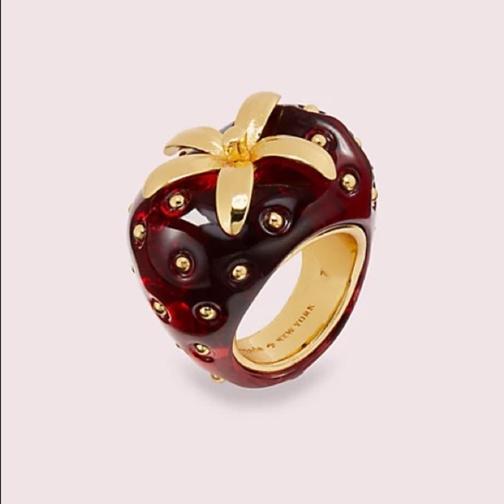 Kate spade strawberry ring